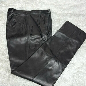 Vintage Black leather Pants by Jacqueline Ferrar Sz8